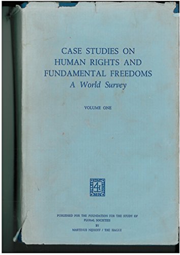 9789024717804: Case Studies on Human Rights and Fundamental Freedoms: A World Survey, volume I Amended value: Case Studies on Human Rights and Fundamental Freedoms, Vol. 1: A World Survey