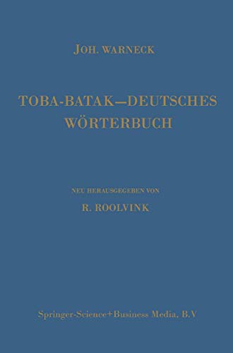 Beispielbild fr Toba-Batak-Deutsches Wrterbuch. zum Verkauf von Kloof Booksellers & Scientia Verlag