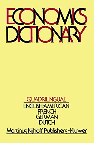 Imagen de archivo de Quadrilingual Economics Dictionary a la venta por Chapitre.com : livres et presse ancienne