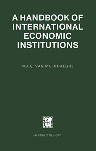 Stock image for A Handbook of International Institutional Economics. for sale by Kloof Booksellers & Scientia Verlag