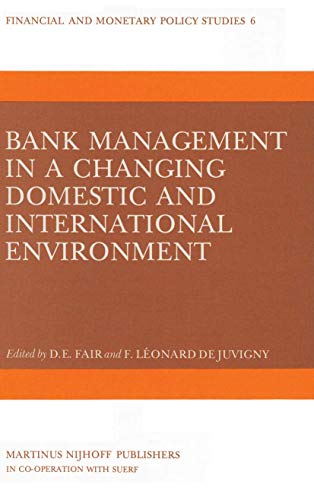 Beispielbild fr Bank management in a changing domestic and international environment: the challenges of the eighties. zum Verkauf von Kloof Booksellers & Scientia Verlag