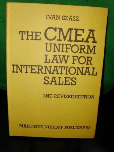 9789024727858: The Cmea Uniform Law for International Sales