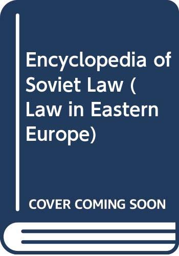 Stock image for Encyclopedia of Soviet Law for sale by Peter Rhodes