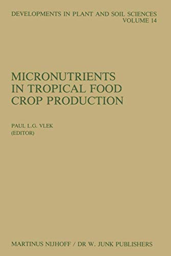 Beispielbild fr Micronutrients in Tropical Food Crop Production (Developments in Plant and Soil Sciences (14)) zum Verkauf von HPB-Red