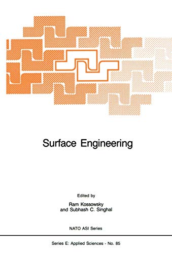 Imagen de archivo de Surface Engineering. Surface Modification of Materials. NATO ASI Series E Applied Science No. 85 a la venta por Zubal-Books, Since 1961