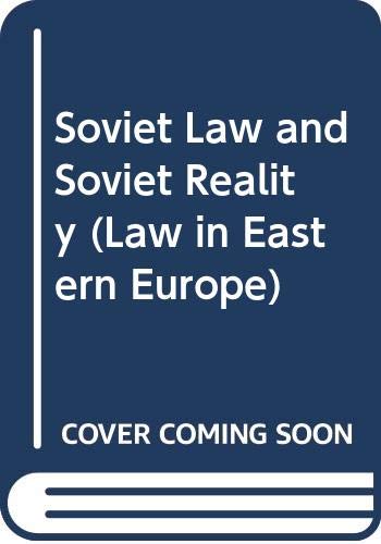 Stock image for Soviet Law and Soviet Reality for sale by Better World Books