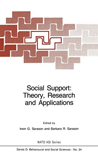 Stock image for SOCIAL SUPPORT: Theory, Research and Applications. for sale by Nelson & Nelson, Booksellers