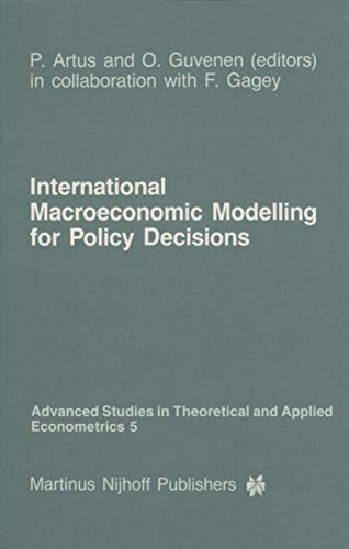 Imagen de archivo de International Macroeconomic Modelling for Policy Decisions a la venta por Peter Rhodes