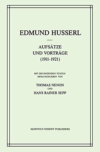 Stock image for Aufsatze Und Vortrage 1911-1921 Husserl, Edmund for sale by LIVREAUTRESORSAS