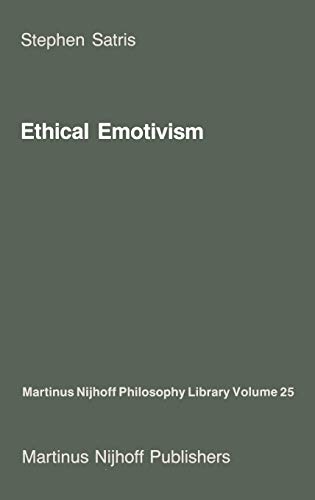 Stock image for Ethical Emotivism (Martinus Nijhoff Philosophy Library) for sale by Last Exit Books