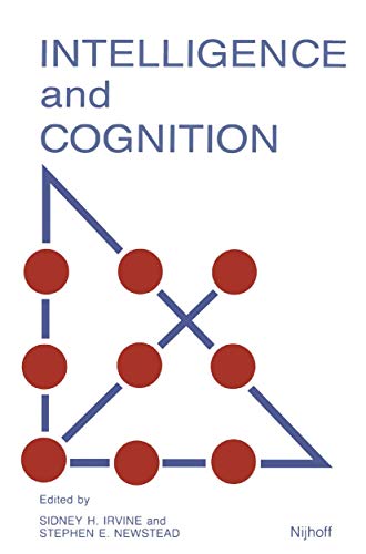 Beispielbild fr Intelligence and Cognition : Contemporary Frames of Reference zum Verkauf von Better World Books