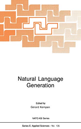 Imagen de archivo de Natural Language Generation: New Results in Artificial Intelligence, Psychology, and Linguistics a la venta por Smith Family Bookstore Downtown