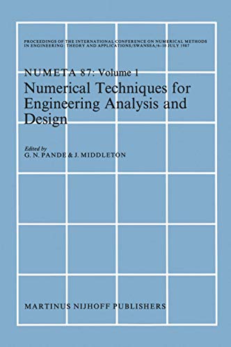 Imagen de archivo de Numerical Techniques for Engineering Analysis and Design, Volume I a la venta por Zubal-Books, Since 1961
