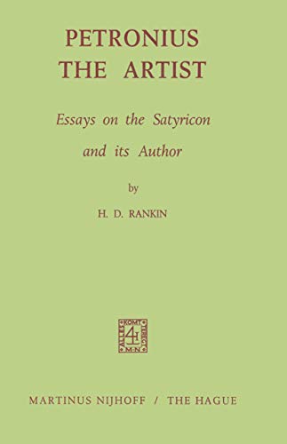 Beispielbild fr Temporary Title 19991103 : Essays on the Satyricon and Its Author zum Verkauf von Better World Books