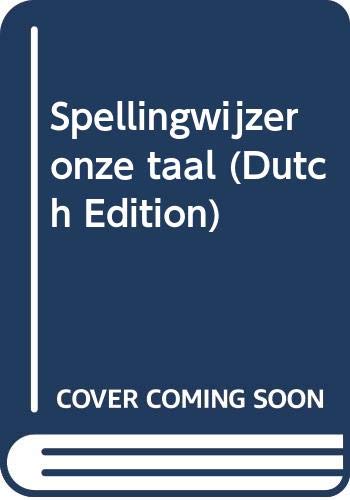 Stock image for Spellingwijzer onze taal (Dutch Edition) for sale by Better World Books Ltd