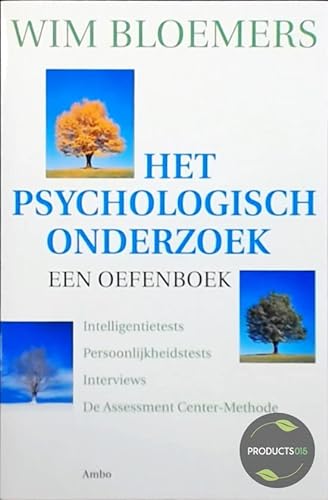 Beispielbild fr Het psychologisch onderzoek: een oefenboek zum Verkauf von medimops