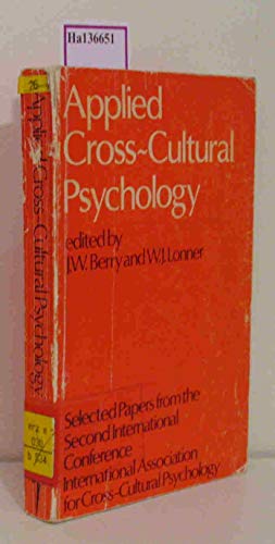 Stock image for Applied Cross-Cultural Psychology. for sale by Brentwood Books