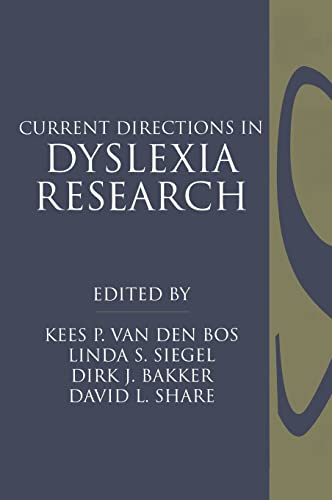 Stock image for Current Directions in Dyslexia Research for sale by Books-R-Keen