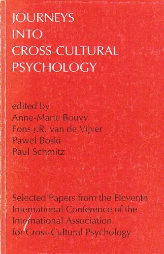 Imagen de archivo de Journeys into Cross-cultural Psychology a la venta por -OnTimeBooks-