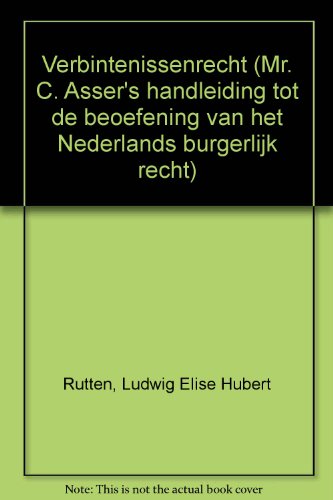 Beispielbild fr Handleiding tot de beoefening van het Nederlands Burgerlijk Recht. IV. Verbintenissenrecht. Deel 2: Algemene leer der overeenkomsten. 6e druk bewerkt door L.E.H. Rutten. zum Verkauf von Kloof Booksellers & Scientia Verlag