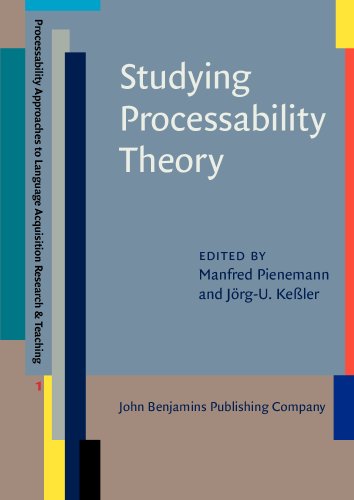 9789027203014: Studying Processability Theory: An Introductory Textbook: 1