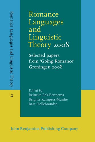 Stock image for Romance Languages and Linguistic Theory 2008: Selected Papers from 'going Romance' Groningen 2008 for sale by Revaluation Books