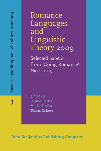 Beispielbild fr Romance Languages and Linguistic Theory 2009: Selected papers from 'Going Romance' Nice 2009 zum Verkauf von Books From California