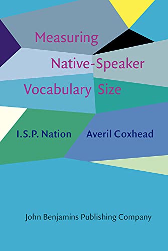 Beispielbild fr Measuring Native-Speaker Vocabulary Size (Not in series) zum Verkauf von Books From California