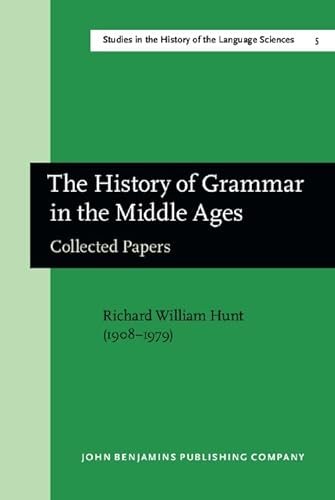 Stock image for The History of Grammar in the Middle Ages for sale by Revaluation Books