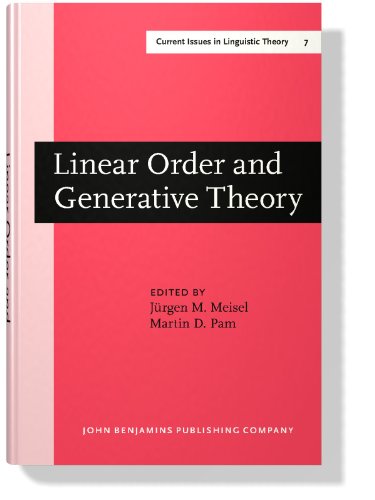 9789027209085: Linear Order and Generative Theory