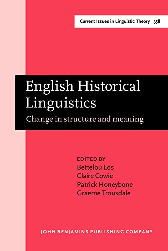 Stock image for English Historical Linguistics (Current Issues in Linguistic Theory) for sale by Books From California