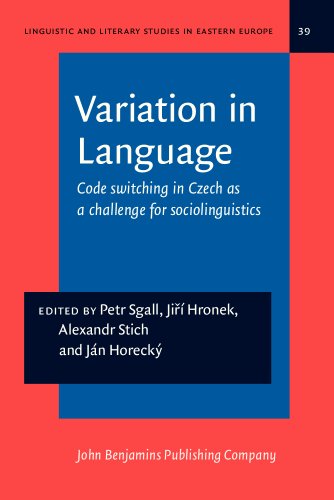 Stock image for Variation in Language. Code switching in Czech as a challenge for sociolinguistics. for sale by Revaluation Books