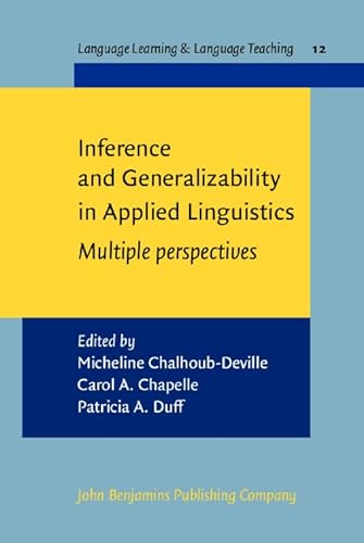 9789027219633: Inference and Generalizability in Applied Linguistics (Language Learning & Language Teaching)