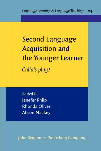 Beispielbild fr Second Language Acquisition And The Younger Learner: Child's Play? zum Verkauf von Phatpocket Limited
