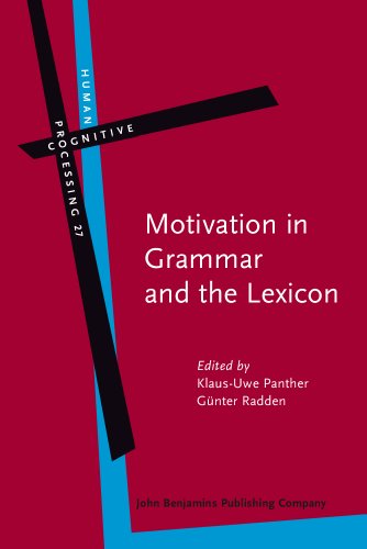 Stock image for Motivation in Grammar and the Lexicon (Human Cognitive Processing) for sale by GF Books, Inc.