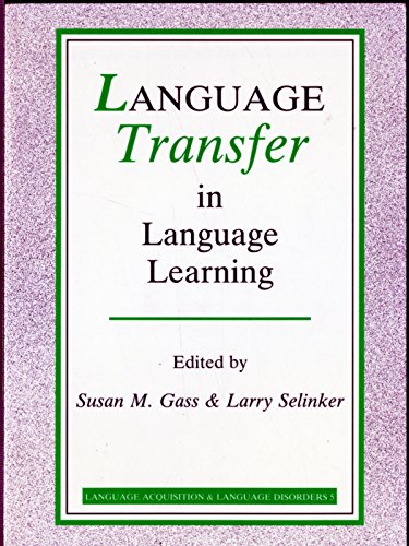 Imagen de archivo de Language Transfer in Language Learning (Volume 5) a la venta por Anybook.com