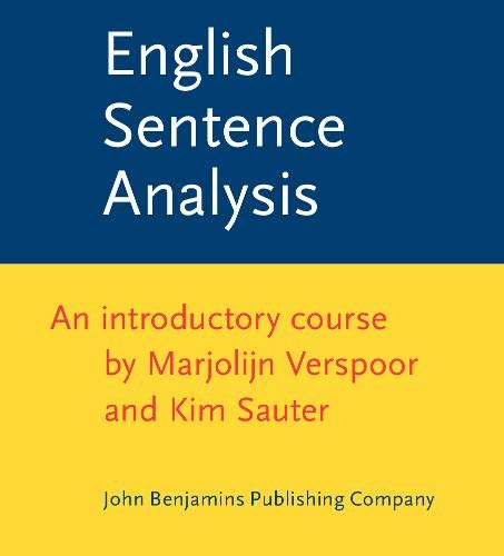 9789027225665: English Sentence Analysis: An introductory course