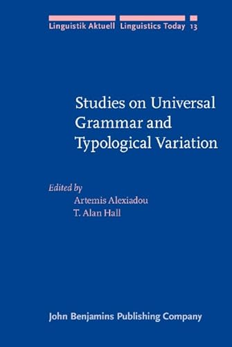 Beispielbild fr Studies on Universal Grammar and Typological Variation. zum Verkauf von Revaluation Books