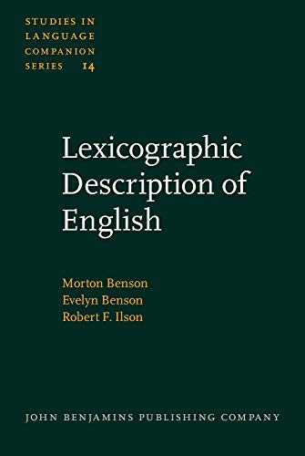 Stock image for Lexicographic Description of English. for sale by Revaluation Books