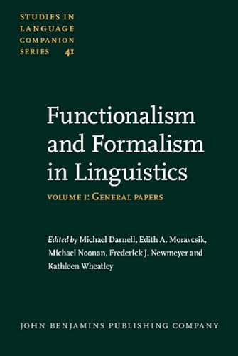 Stock image for Functionalism and Formalism in Linguistics (Volumes 1, 2) for sale by Anybook.com