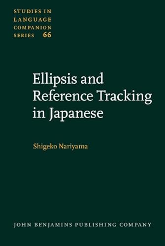 Stock image for Ellipsis and Reference Tracking in Japanese. for sale by Revaluation Books