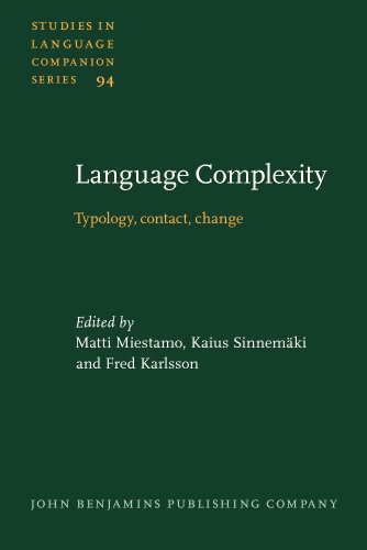 Imagen de archivo de Language Complexity: Typology, contact, change (Studies in Language Companion Series) a la venta por Books From California