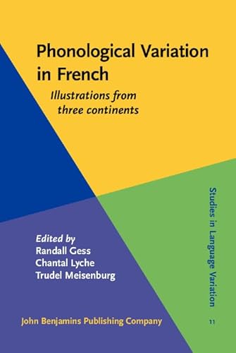 Beispielbild fr Phonological Variation in French: Illustrations from Three Continents zum Verkauf von Revaluation Books