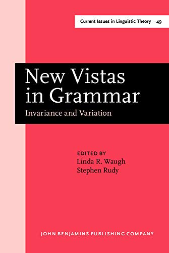 Stock image for New Vistas in Grammar (Current Issues in Linguistic Theory) for sale by Books From California