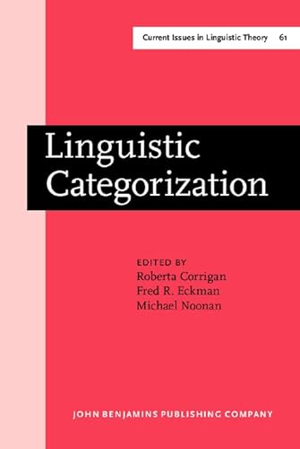 Stock image for Linguistic Categorization Proceedings of an International Symposium in Milwaukee, Wisconsin, April 10 11, 1987 for sale by Dale A. Sorenson