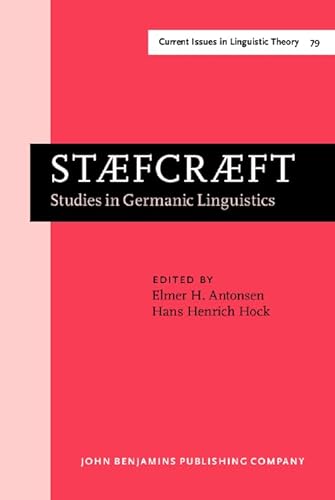Stock image for STAEFCRAEFT: Studies in Germanic Linguistics. Selected papers from the 1st and 2nd Symposium on Germanic Linguistics, University of Chicago, 4 April 1985, and University of Illinois at Urbana-Champaign, 3 4 Oct. 1986. for sale by Revaluation Books