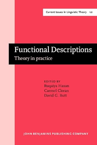 Imagen de archivo de Functional Descriptions. Theory in practice. a la venta por Revaluation Books