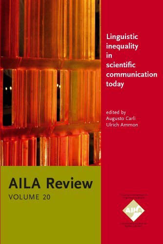 Imagen de archivo de Linguistic Inequality in Scientific Communication Today (AILA Review) a la venta por Books From California