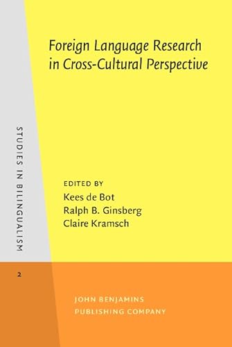 Beispielbild fr Foreign Language Research in Cross-Cultural Perspective zum Verkauf von PsychoBabel & Skoob Books