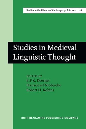 Stock image for Studies in Medieval Linguist Thought for sale by Revaluation Books